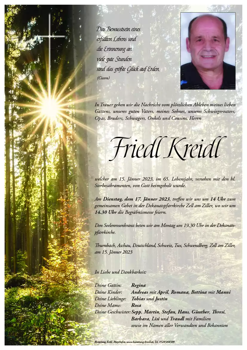 Parte von Friedl Kreidl